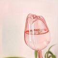 Pink Tulip Self-Watering Plant Globes — Automatic Indoor & Outdoor Drippers 9.4in x 2.6in (24cm x 6.5cm)