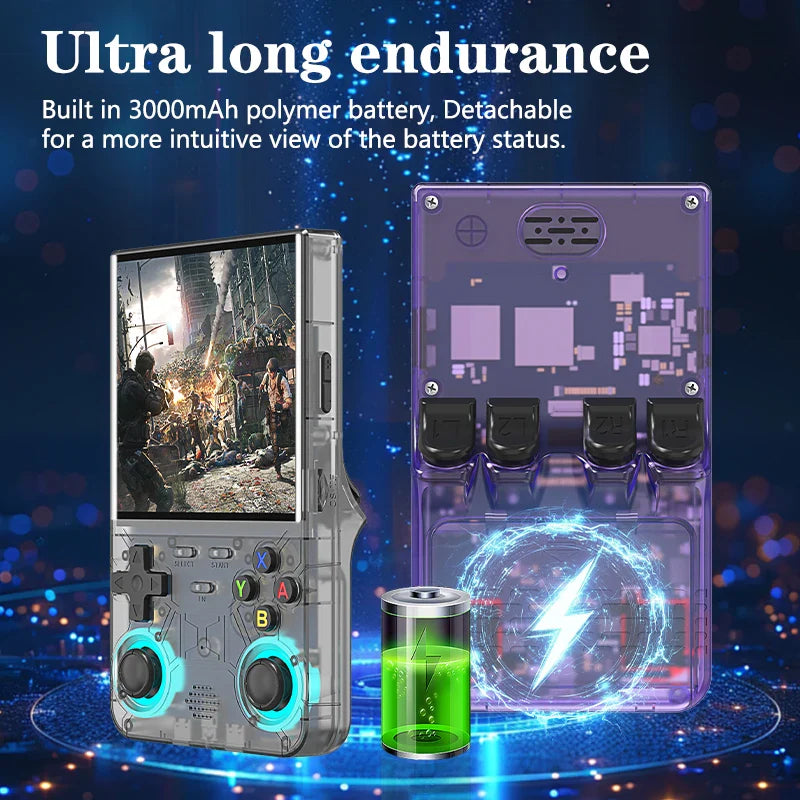 Portable Retro Handheld Game Console 4-Inch IPS 720x720 WiFi 16,000+ Games 1GB RAM 8GB Storage