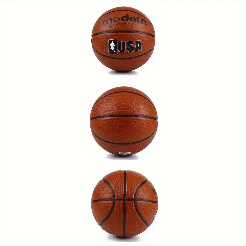 Rubber Basketball for Adults & Youth — Indoor/Outdoor, Sizes 4/5/6/7