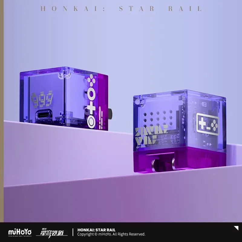 Genuine miHoYo Game Honkai Star Rail Silver Wolf 35W TypeC-TypeC Fast Charging Head Data Cable Anime Pendant Cosplay Xmas Gift