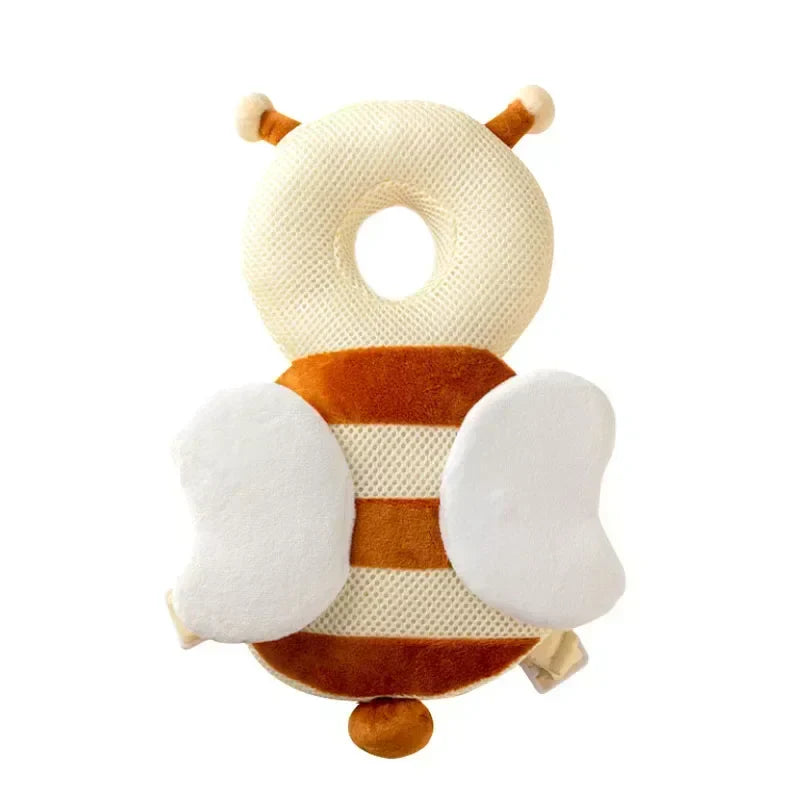 1-3T Toddler Baby Head Protector Safety Cushion Back Pad Cartoon Angel Bee Anti-Fall Headrest