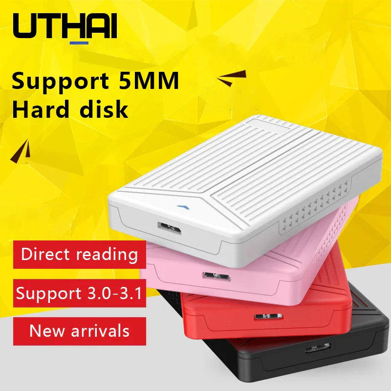 2.5-Inch SATA HDD/SSD Enclosure USB 3.0/3.1 — Tool-Free, Supports 6TB