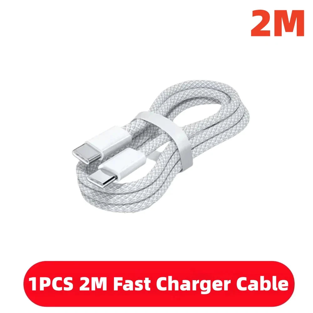 1-10PCS USB C Cable to USB C 100W Fast Charging Charger Cable Supports Fast Charging For iPhone 16 17 Samsung Xiaomi Huawei etc