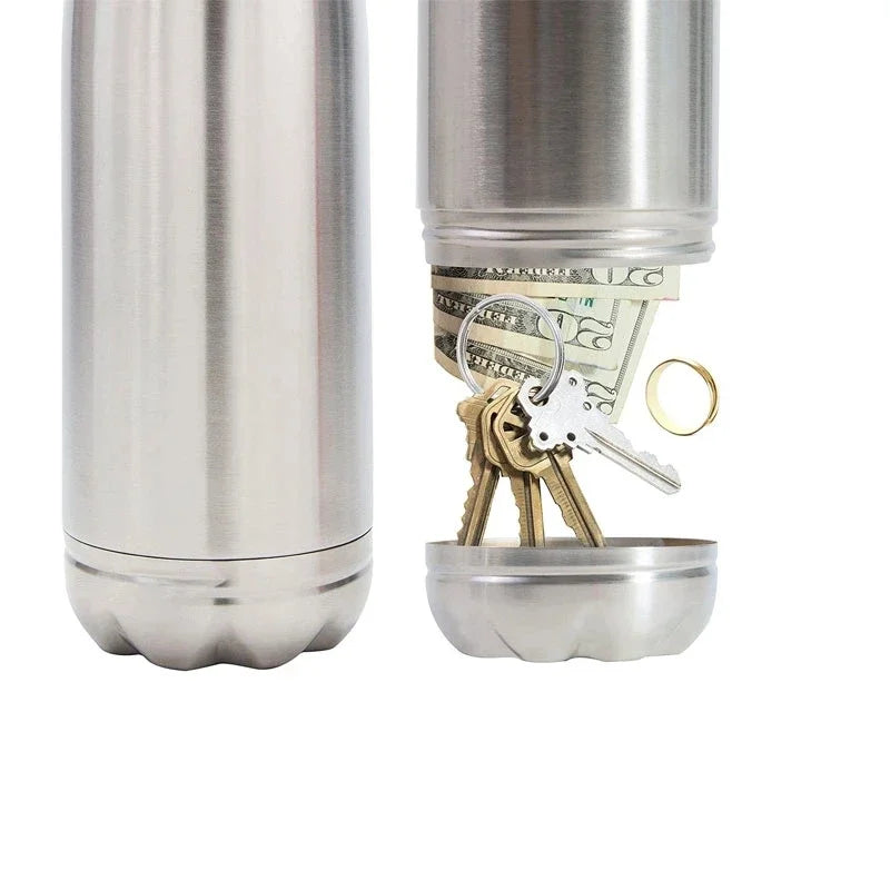 750ml (25.4 fl oz) Diversion Water Bottle with Hidden Stash Compartment - Portable Secret Container for Pills, Cash, Keys