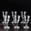 6-Pack 10ml (0.34 fl oz) Clear Shot Glasses - Mini Glass Shooter Cups for Party & Home Bar