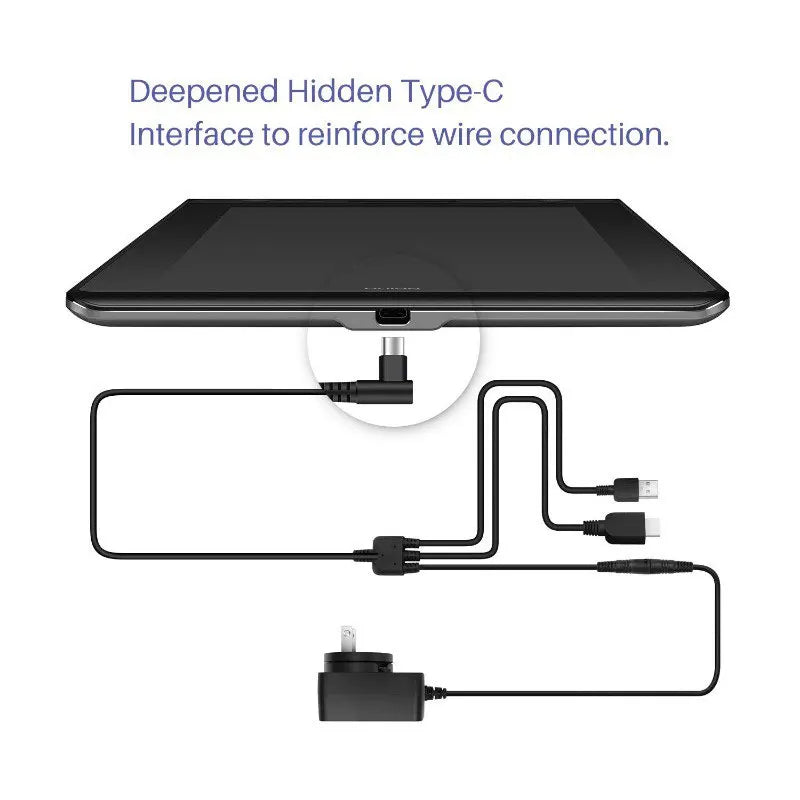 Havapen 3 in 1 cable cb01 compatible with huion kamvas pro 12 / pro13 / pro16, tablet pen monitor replacement cable