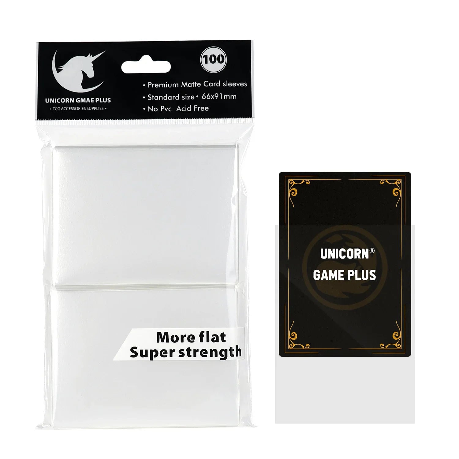 100-Pack Matte Card Sleeves 66 x 91 mm (2.6 x 3.6 in) – Standard TCG Trading Card Protectors for Tarot & Board Games