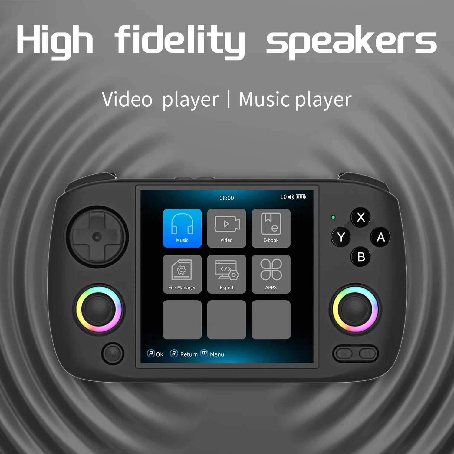 Retro Handheld Game Console 3.95-Inch IPS Screen | Linux OS | 5000+ Built-in Games | HDMI TV Out & Bluetooth | 3800mAh