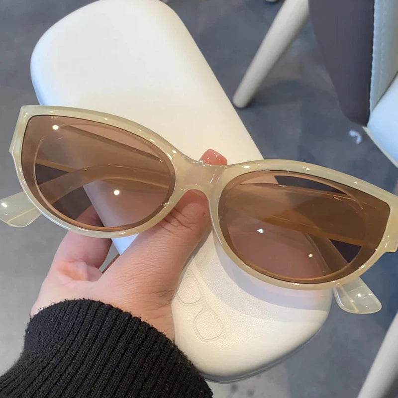 1/4pcs New Fashion Casual Cat Eye Sunglasses Vintage Brand Designer Sun Glasses Female Multi Color Eyewear UV400 Gafas De Sol