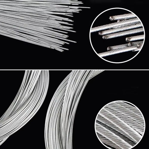 1/5/10PCS 2M MTB Bicycle Brake Line Bicycle Speed Line Fixed Gear Shifter Gear Brake Cable Set Core Inner Wire for MTB Road Bike