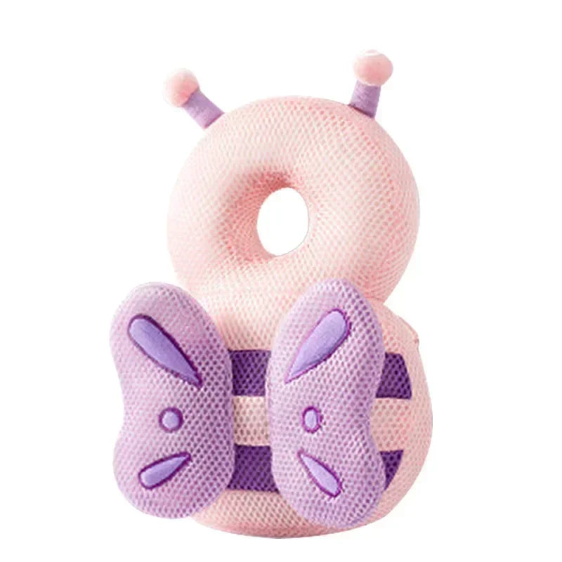 1-3T Toddler Baby Head Protector Safety Cushion Back Pad Cartoon Angel Bee Anti-Fall Headrest