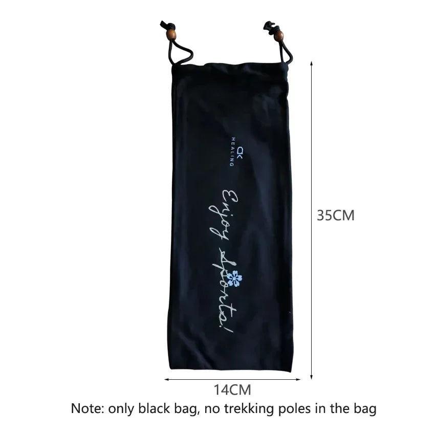 Ultra-Light Carbon Fiber Folding Trekking Pole Adjustable 110–130 cm (43–51 in) Collapsible Hiking and Walking Stick