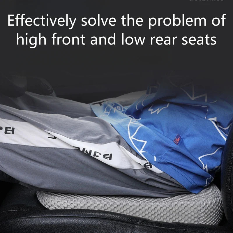 Car Seat Booster Cushion 35 x 40 x 8 cm (13.78 x 15.75 x 3.15 in) Honeycomb Memory Cotton 3D Mesh Breathable Thickened Anti-Slip Seat Cushion
