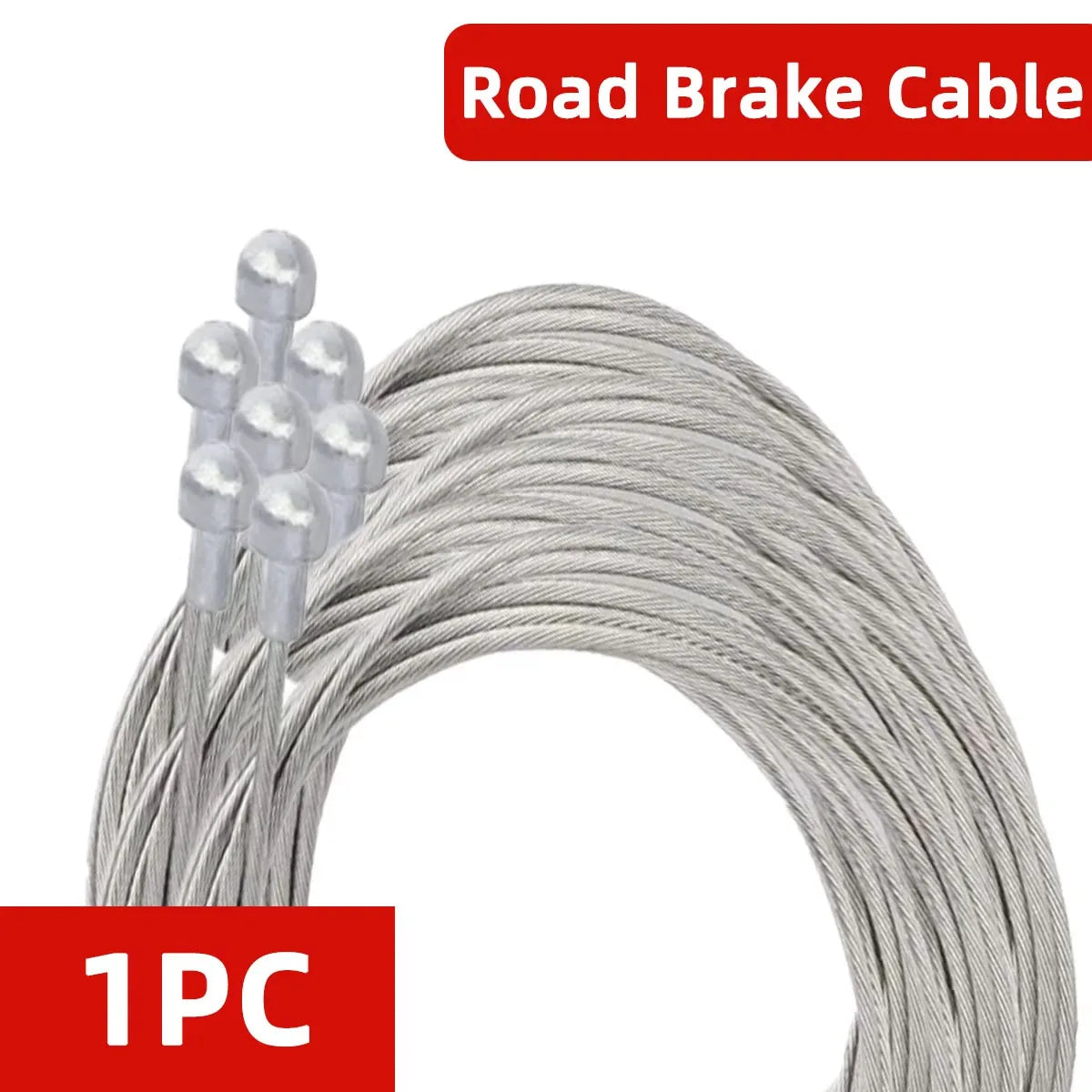 1/5/10PCS 2M MTB Bicycle Brake Line Bicycle Speed Line Fixed Gear Shifter Gear Brake Cable Set Core Inner Wire for MTB Road Bike