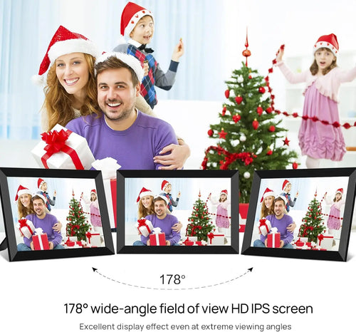 10.1 Inch (25.7 cm) 64GB WiFi Digital Photo Frame 1280x800 IPS HD Touchscreen Wall Mountable