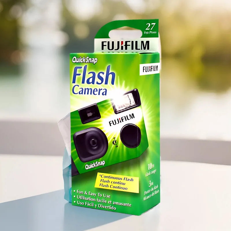 1-5 Pack Disposable 35mm Film Camera ISO 400, Single-Use with Built-In Flash, 27 Exposures