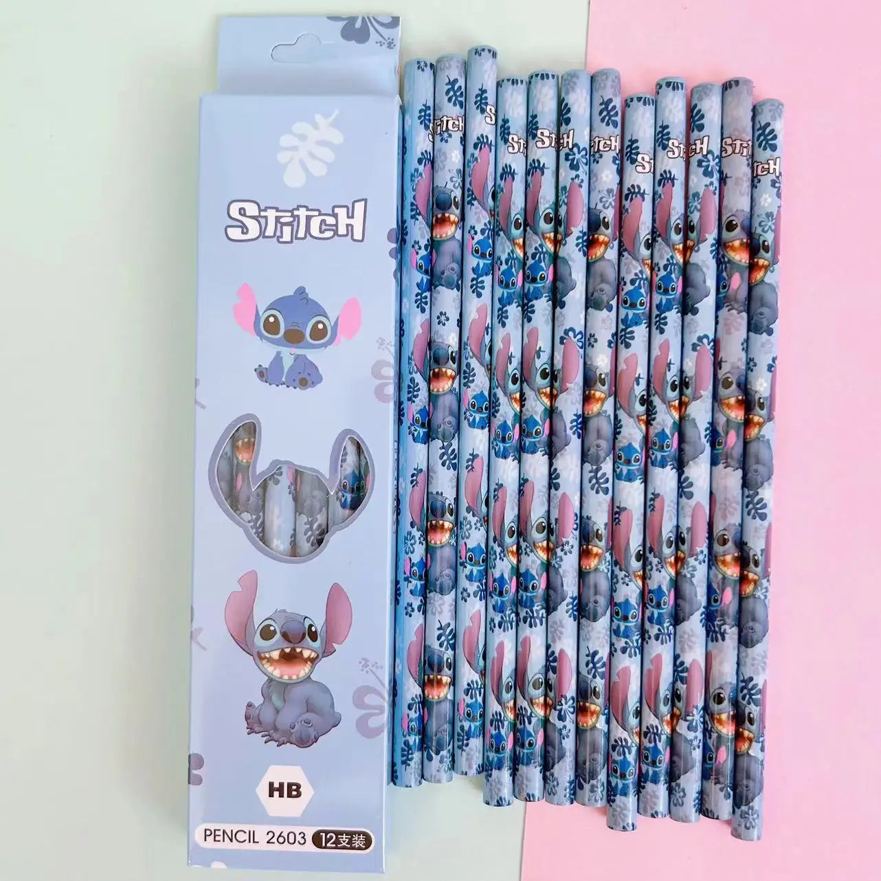 12-Pack Cartoon Character Pencil Set – HB & Colored Pencils for Kids, School Supplies & Birthday Gift