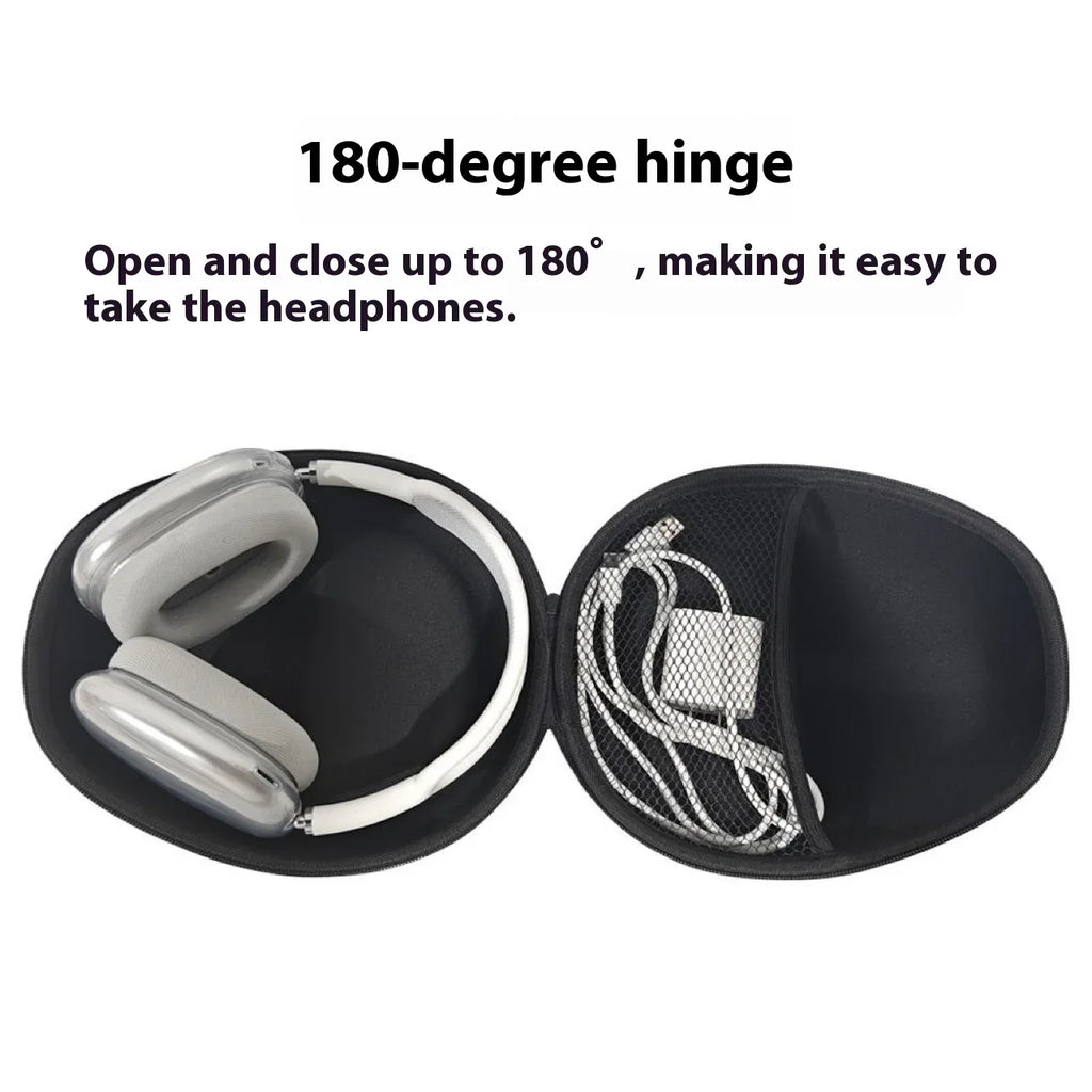 Protective Carrying Case for Over-Ear Headphones — Shockproof, Drop & Pressure Resistant Portable Pouch