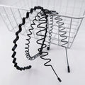 3/6-Pack Anti-Slip Hair Hoops Headbands Korean Style Invisible Sports Hair Clips for Women & Men