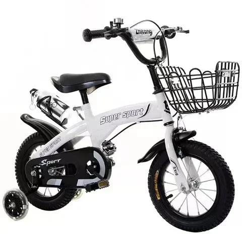 12-Inch Kids Bike with Flashing Training Wheels – Steel Frame Children's Bicycle Ages 3–10