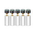 5/10-Pack 12mm Screw-On Pool Cue Tips with Ferrules — Leather Billiard Cue Tip Replacements