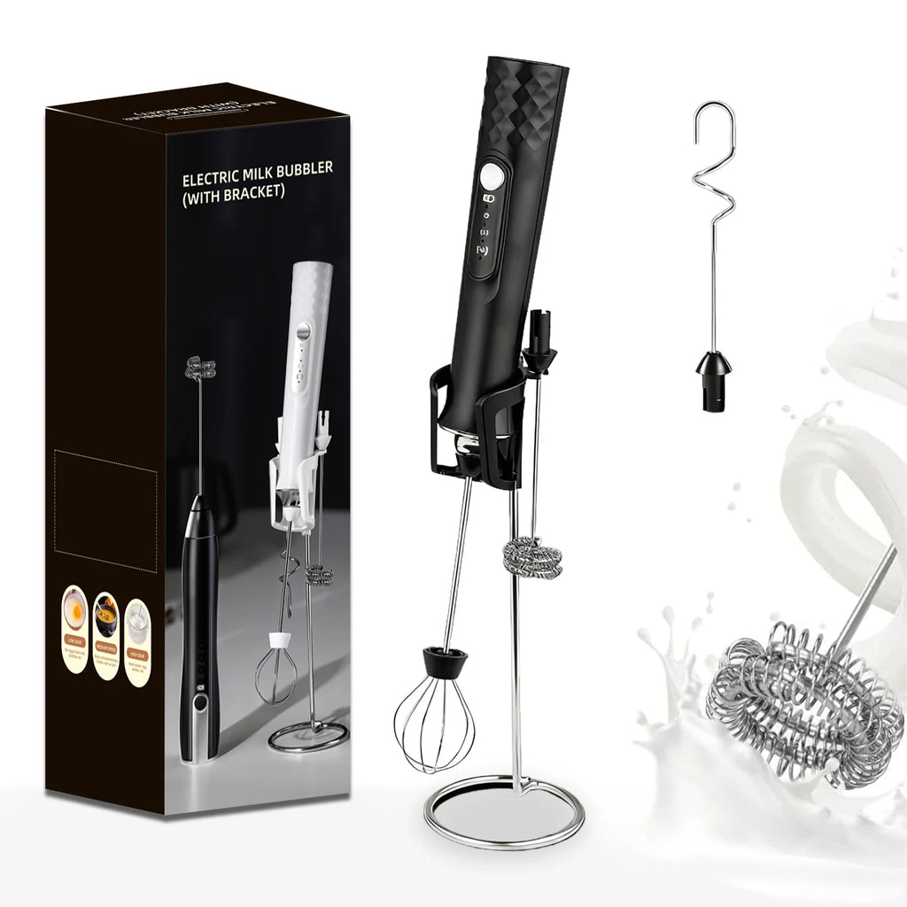 Milk Frother Wand Coffee Frother Handheld Foam Maker For Latte Rechargeable Electric Milk Frother Handheld Drink Mixer Gift Idea