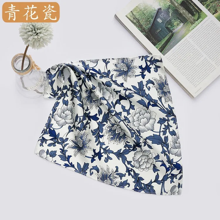 100% Mulberry Silk Men's Pocket Square 35cm (13.8in) Solid Tatting Handkerchief