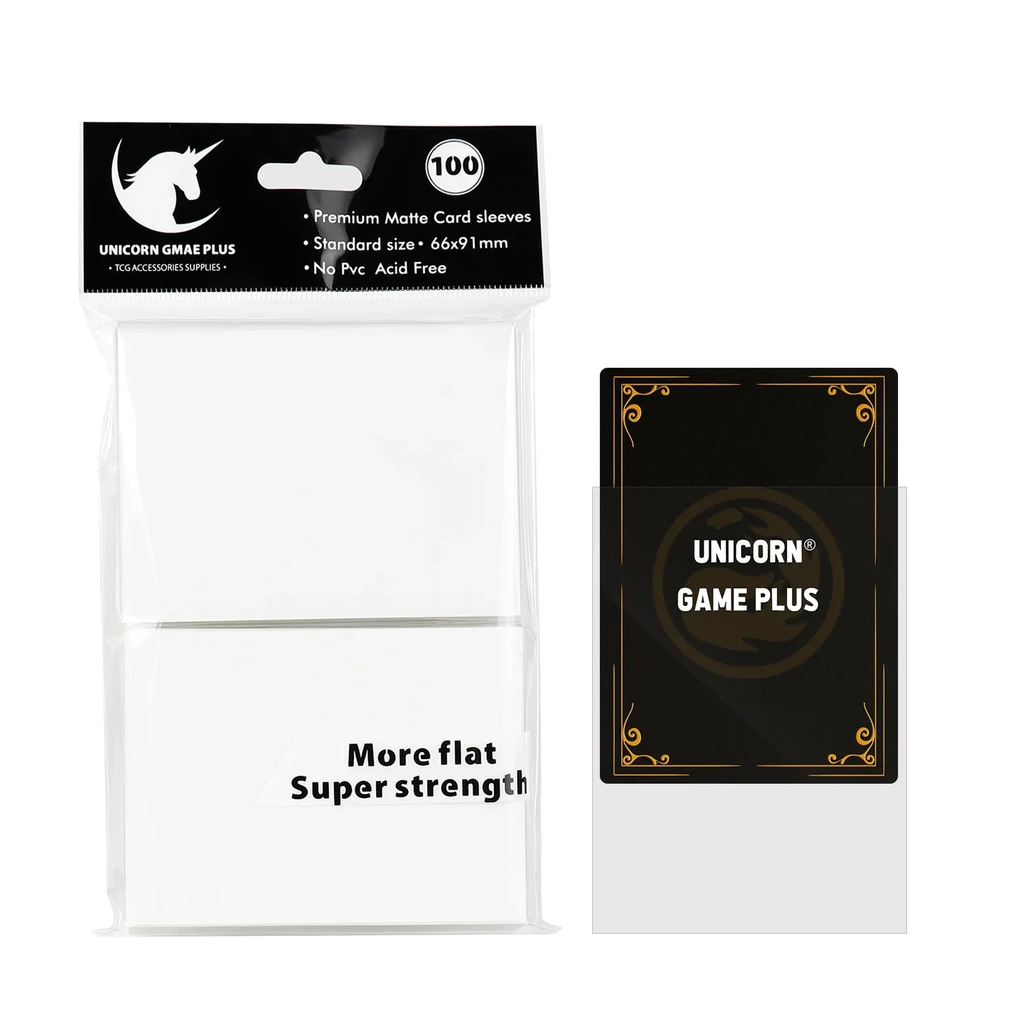 100-Pack Matte Card Sleeves 66 x 91 mm (2.6 x 3.6 in) – Standard TCG Trading Card Protectors for Tarot & Board Games
