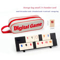 Rummy Cube Tile Game Set — 106 Tiles with 4 Racks & Portable Case — Travel Family Board Game