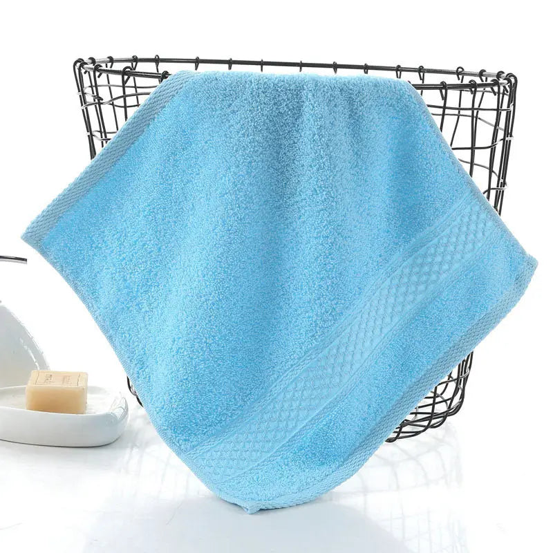 100% Cotton Face Towel 34 x 34 cm (13.4 x 13.4 in) Soft Square Washcloth for Kids & Adults Absorbent Facial Hand Towel