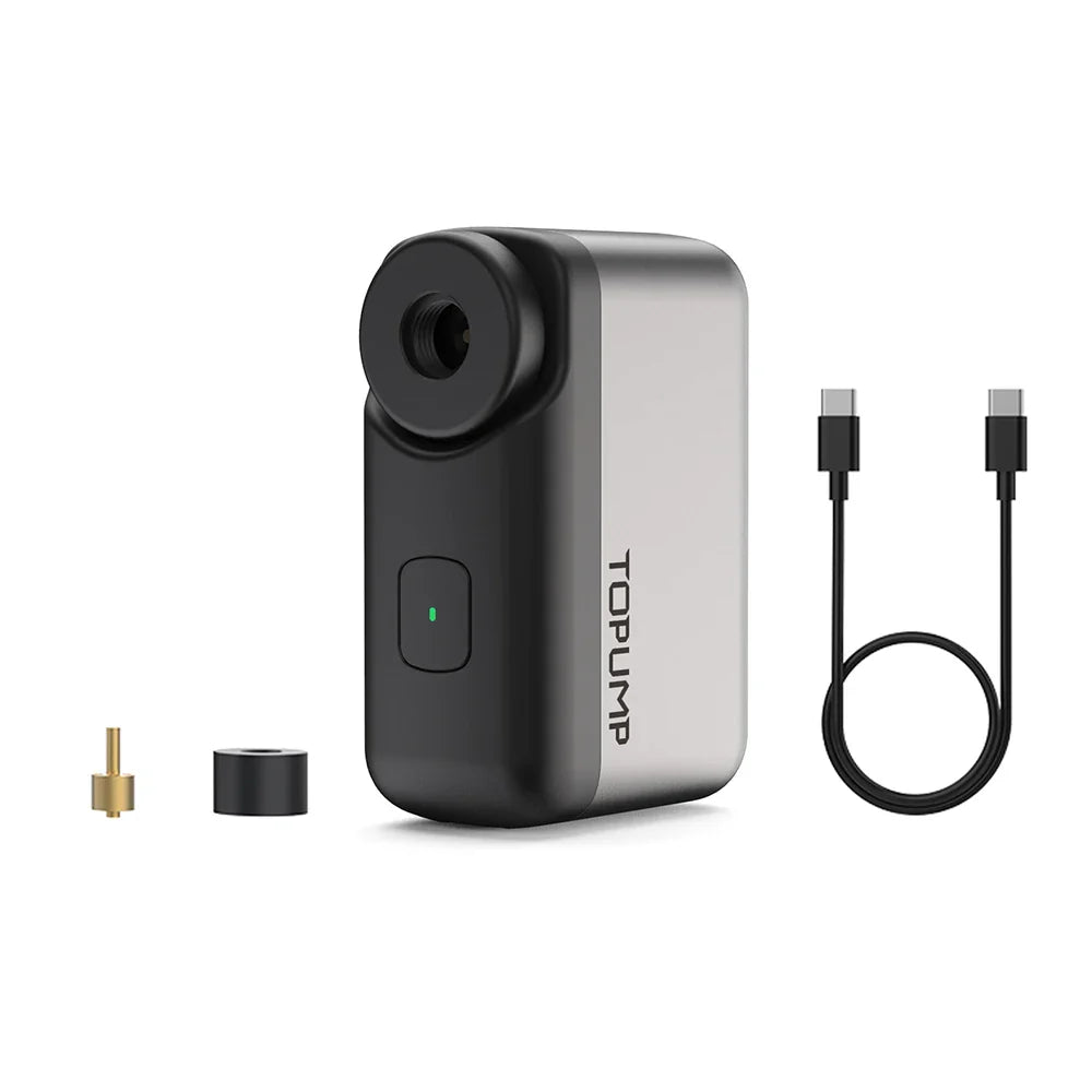 Portable Mini Electric Bike Pump 120 PSI – Battery-Powered, Auto Shut-Off, Presta & Schrader