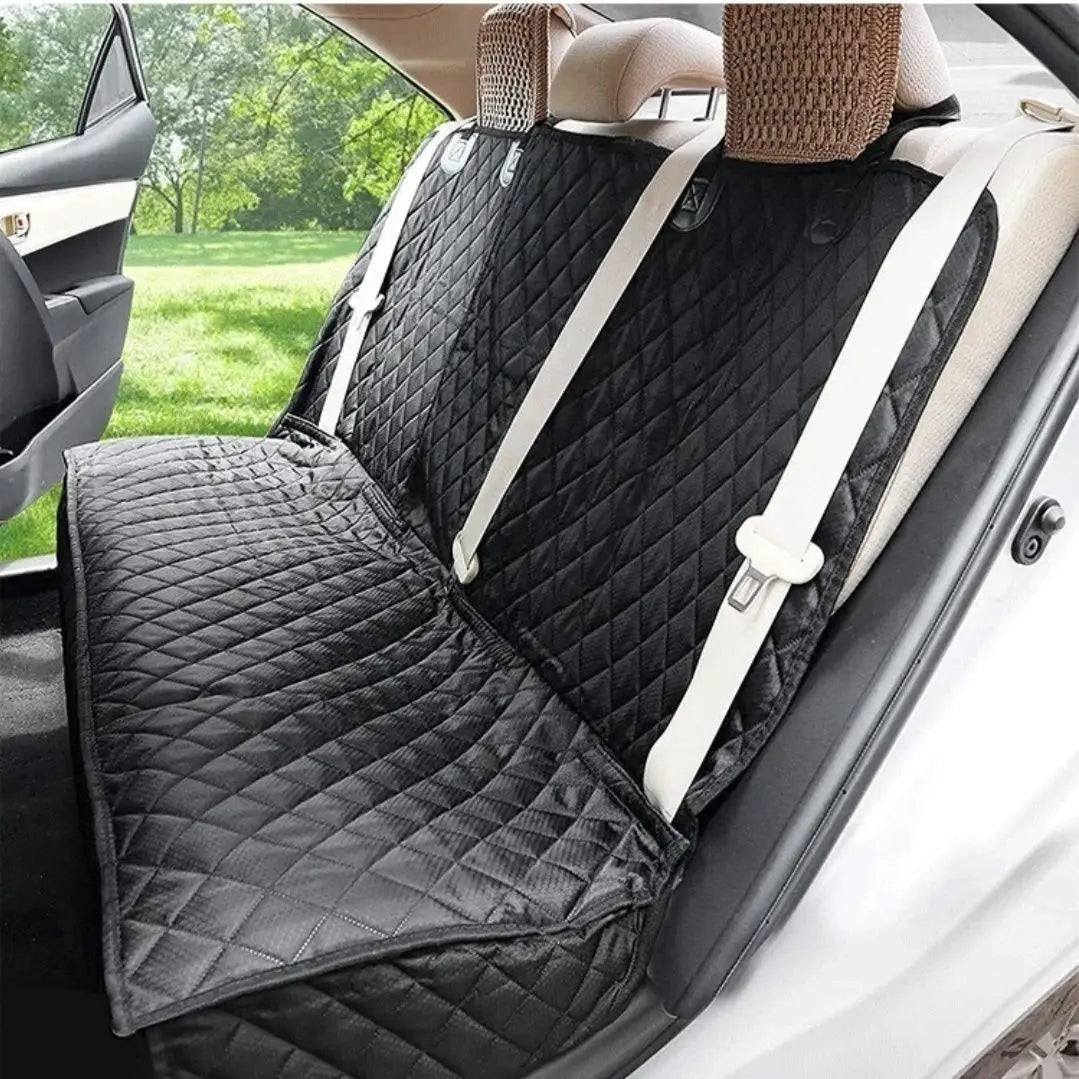 Waterproof Dog Car Seat Cover & Travel Mattress with Middle Seat Armrest — Car Seat Protector for Small Dogs