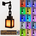 Pixel LED Night Light Portable Lantern – 16-Color Rechargeable Tabletop Lamp with Remote