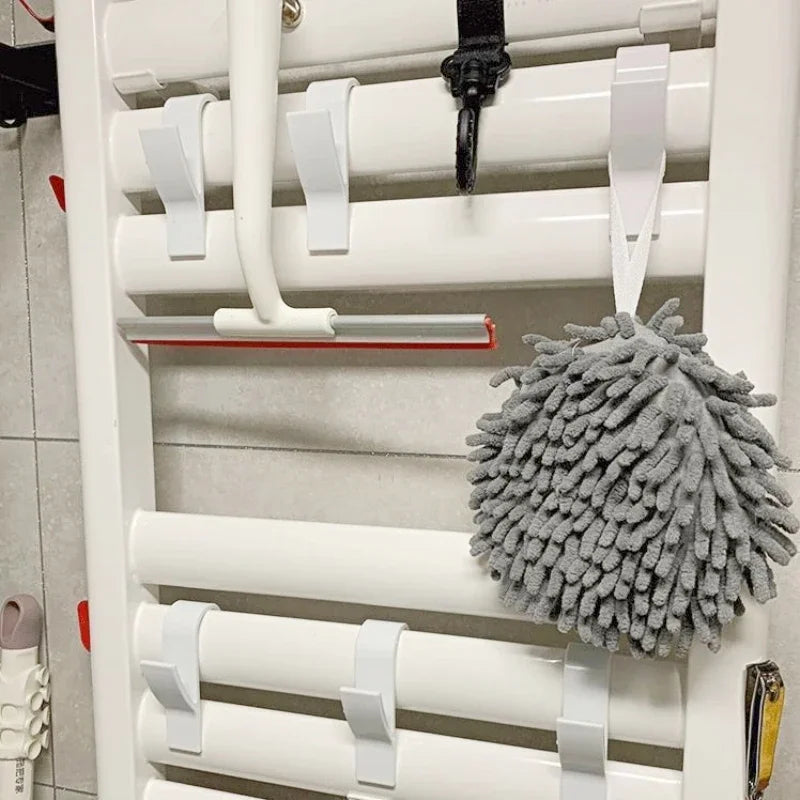 Bathroom Heated Radiator Towel Hooks — Rail Hangers & Clips for Towels, Scarves & Clothes