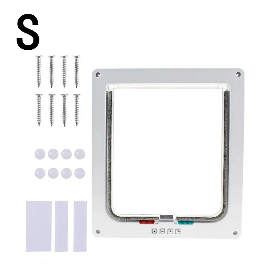 1-Pack Pet Door for Glass & Acrylic Panels — Two-Way Cat & Small Dog Flap