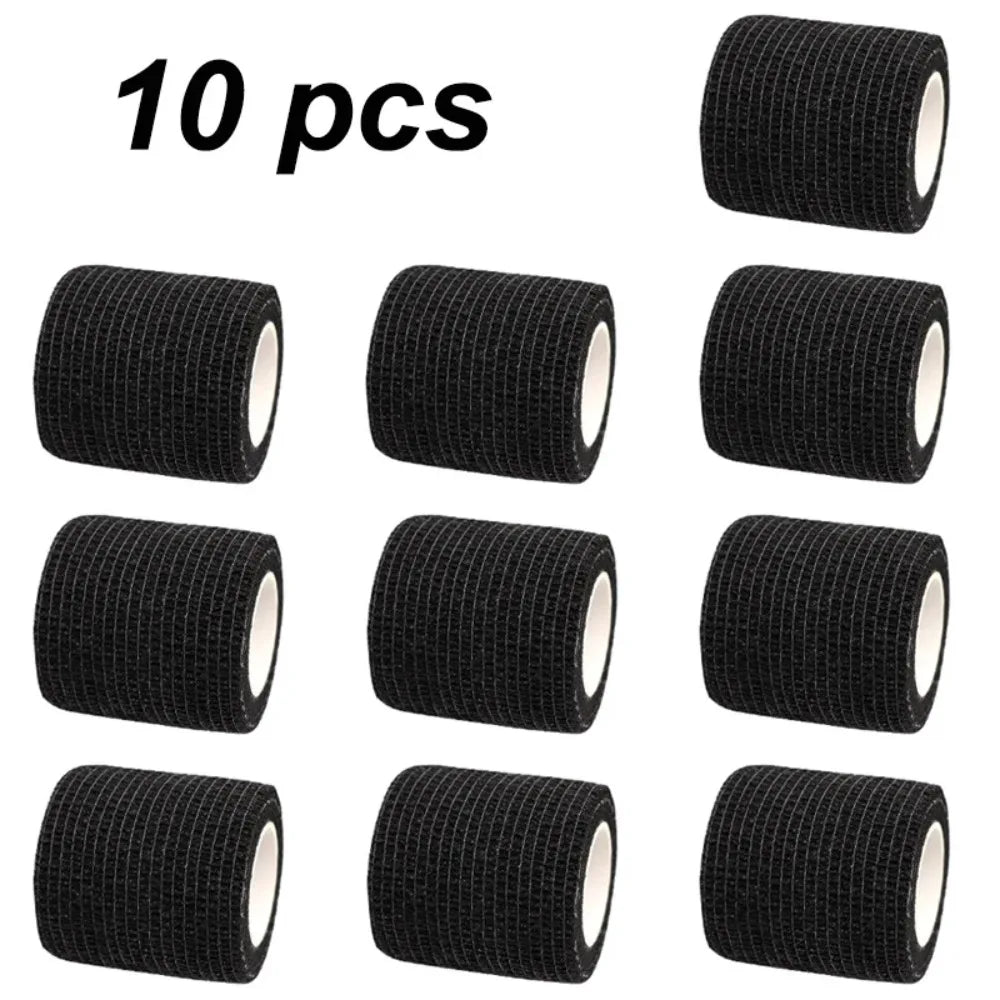 10/12-Pack Colorful Self-Adhesive Elastic Cohesive Bandage Wrap 5 cm x 4.8 m (1.96 in x 189 in) for Knee, Finger, Ankle, Palm & Pet Care