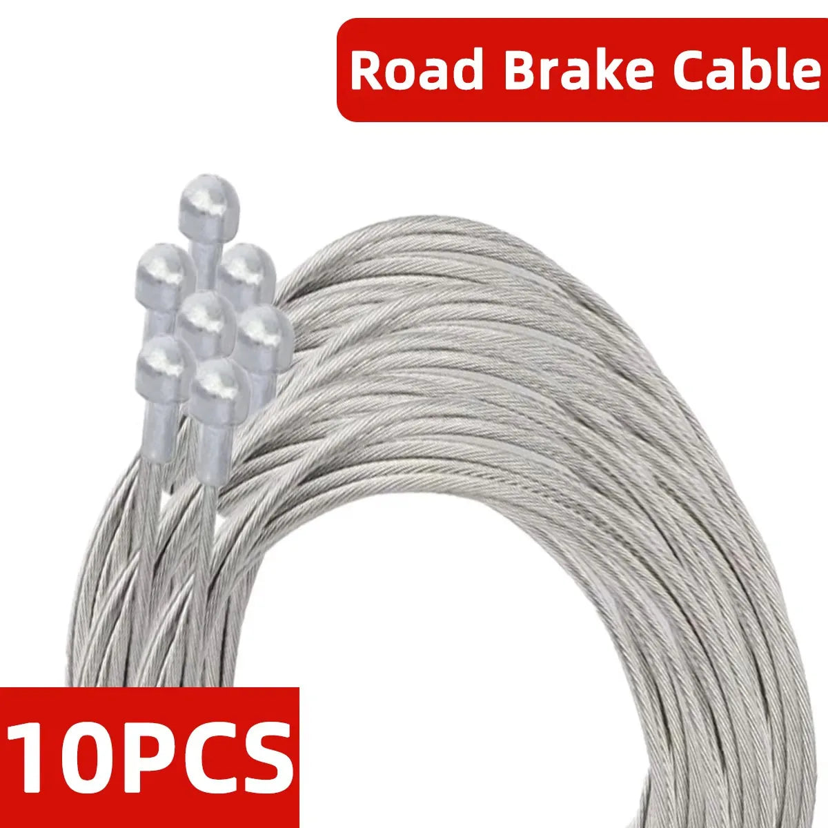 1/5/10PCS 2M MTB Bicycle Brake Line Bicycle Speed Line Fixed Gear Shifter Gear Brake Cable Set Core Inner Wire for MTB Road Bike