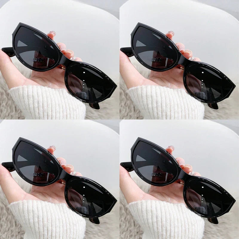 1/4pcs New Fashion Casual Cat Eye Sunglasses Vintage Brand Designer Sun Glasses Female Multi Color Eyewear UV400 Gafas De Sol