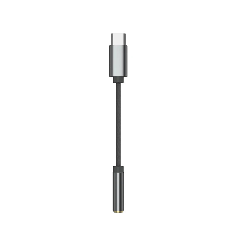 USB-C to 3.5mm Hi-Fi DAC Adapter Cable 32bit/384kHz Dual-Chip IC Amplifier for Earphones