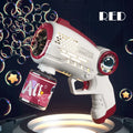 Electric Space Soap Bubble Gun Automatic Bubble Machine Maker Lights Astronaut Outdoor Games Park Toys for Kids Children's Gift