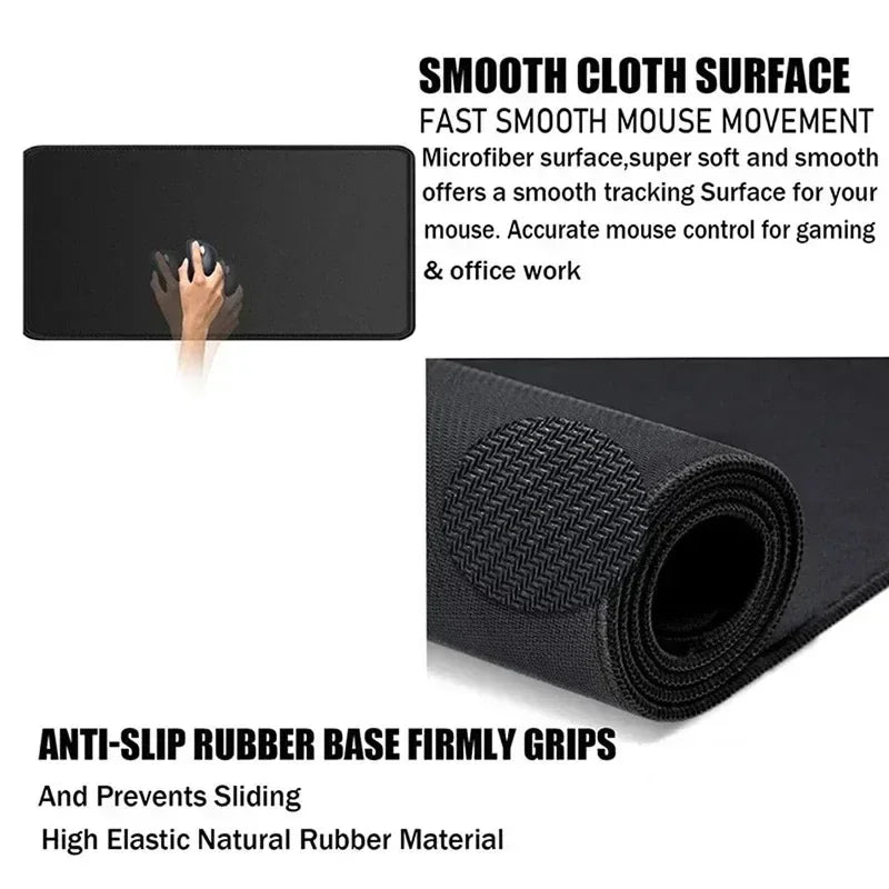 XXL Mouse Pad 900x400 mm (35.4 x 15.7 in) White Gaming Desk Mat – Waterproof Non‑Slip Stitched Edge