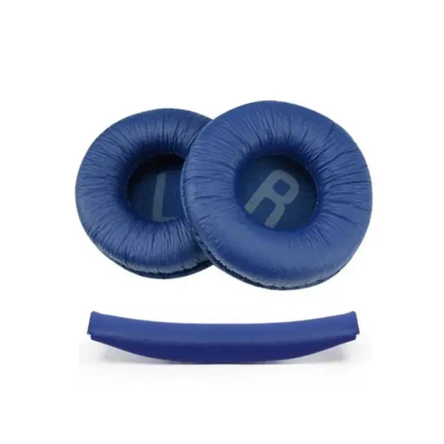 1-Set Replacement Leather Ear Pads & Headband Cushion for Over-Ear Headphones