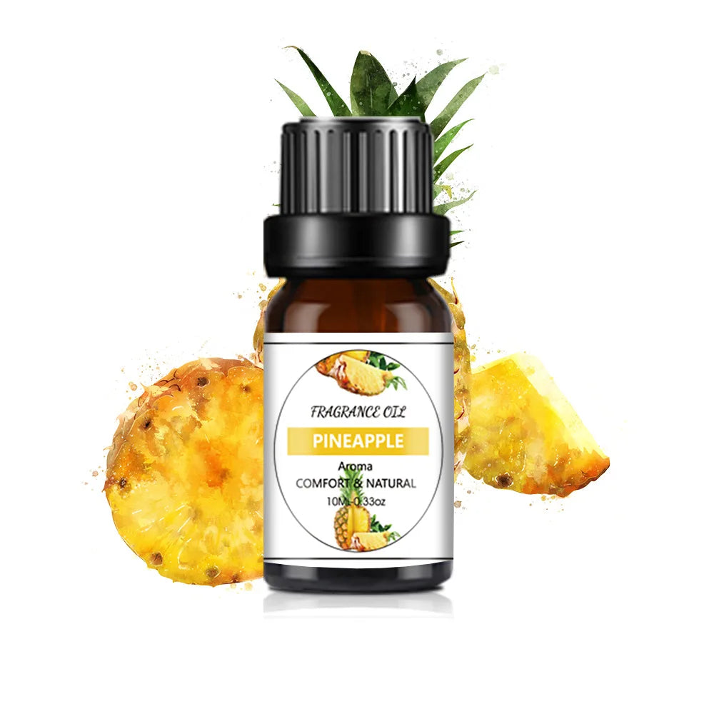 10 ml (0.34 fl oz) Mango & Pineapple Fragrance Oil for Diffuser, DIY Soap and Candle Making - Natural Plant-Based Blend