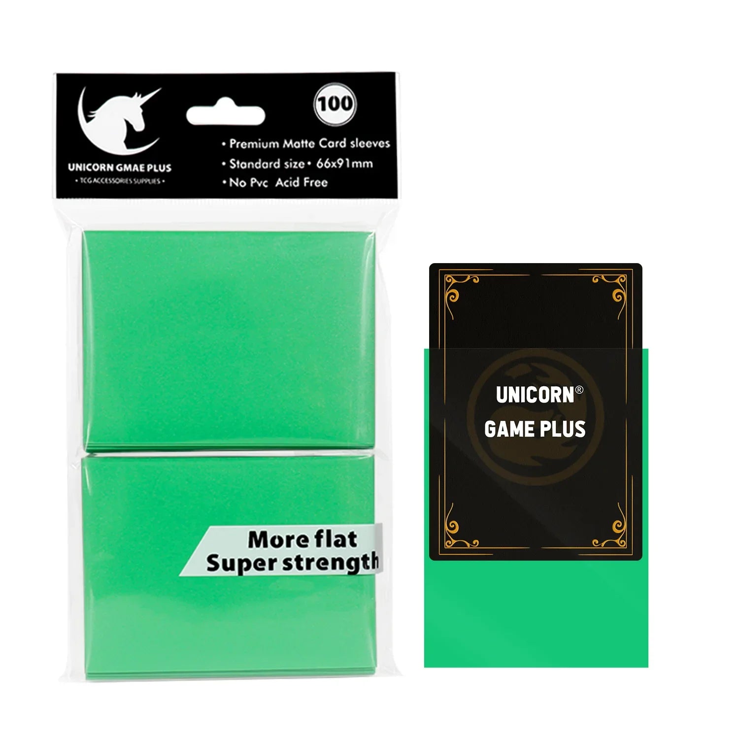 100-Pack Matte Card Sleeves 66 x 91 mm (2.6 x 3.6 in) – Standard TCG Trading Card Protectors for Tarot & Board Games