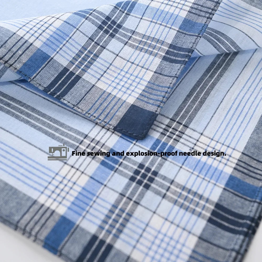 10–18 Pack Retro Cotton Handkerchiefs for Men & Elders — 14.9 in (38 cm) Striped Square Handkerchiefs, Assorted Colors