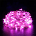 1-Pack Fairy LED Copper Wire String Lights — Battery Powered, 1/2/3/5/10M (3.3/6.6/9.8/16.4/32.8 ft) for Bedroom, Garden, Party and Wedding Decor