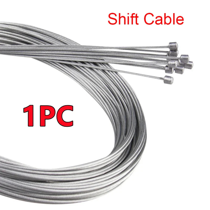10/5/3/1PC 2M MTB Bicycle Brake Line Bicycle Speed Line Fixed Gear Shifter Gear Brake Cable Set Core Inner Wire MTB Road Bike