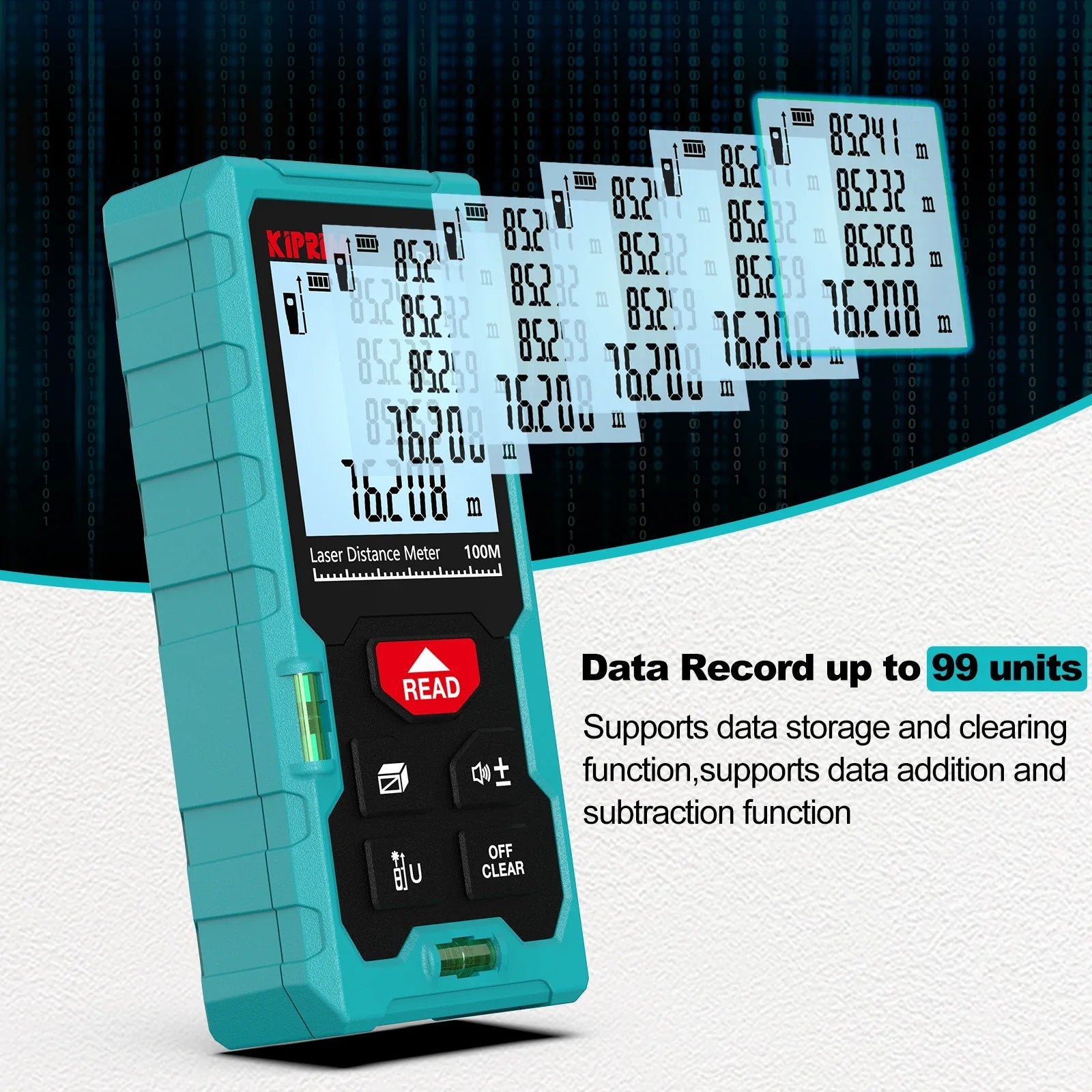 Mini Laser Rangefinder 50m / 70m / 100m (164ft / 229ft / 328ft) Portable Laser Distance Meter, High Accuracy ±2mm, Backlit