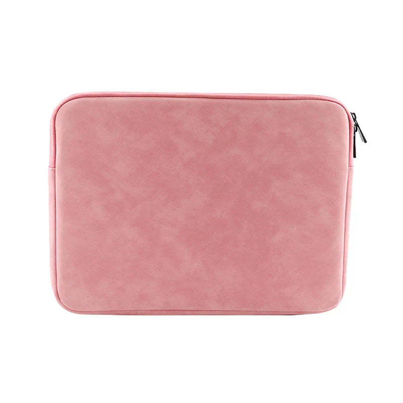 Water-Resistant PU Laptop Sleeve 12–16 Inch — Slim Microfiber Interior