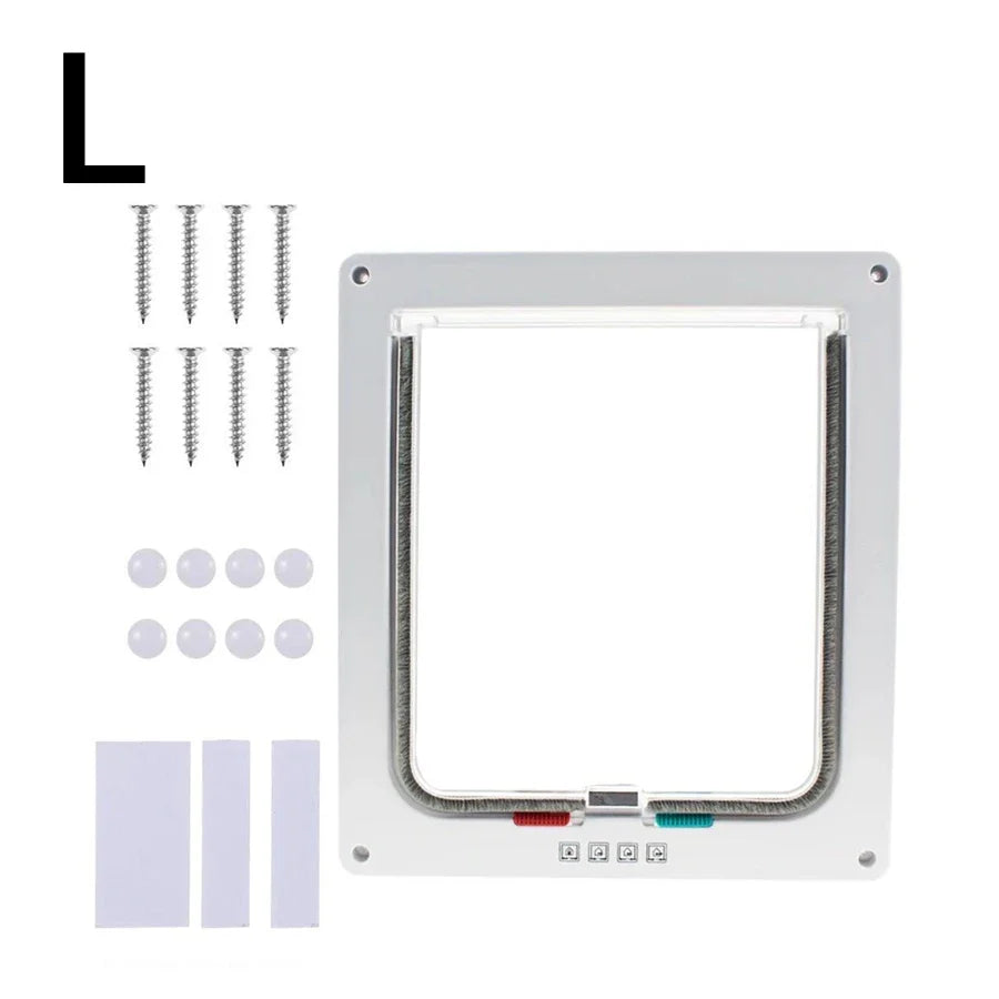 1-Pack Pet Door for Glass & Acrylic Panels — Two-Way Cat & Small Dog Flap